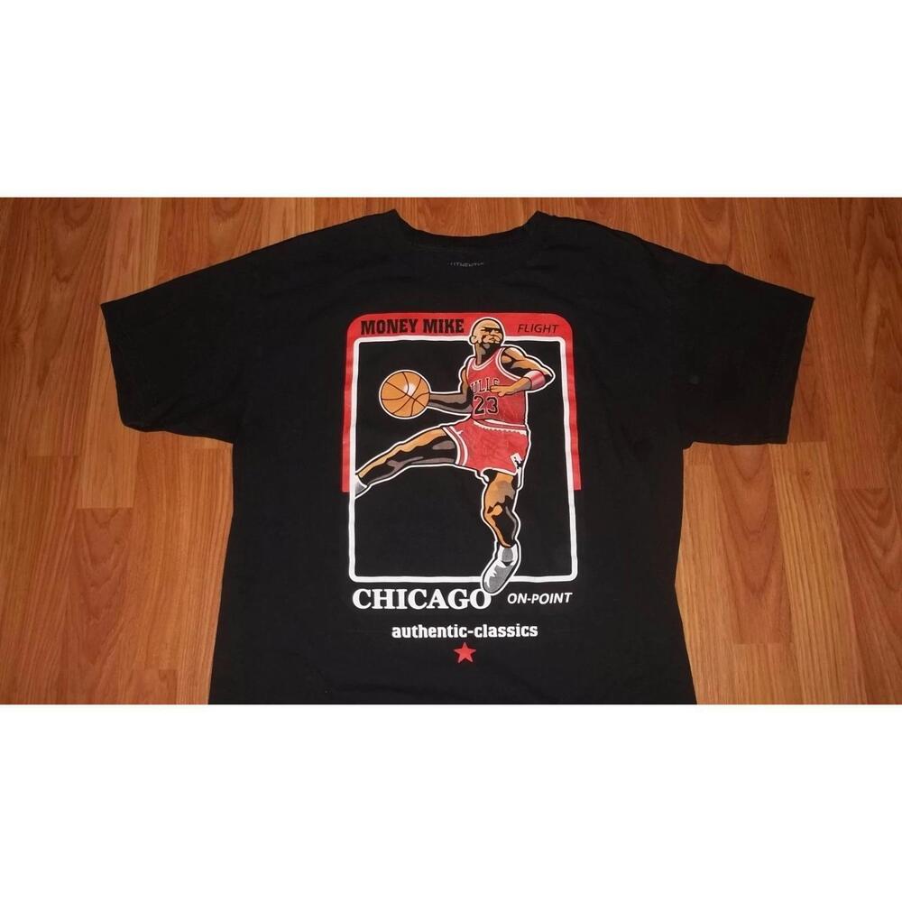 Michael  Money Mike T-Shirt Chicago Bulls 23 Basketball  Mens